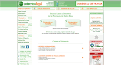 Desktop Screenshot of entrerioslegal.com.ar