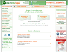 Tablet Screenshot of entrerioslegal.com.ar